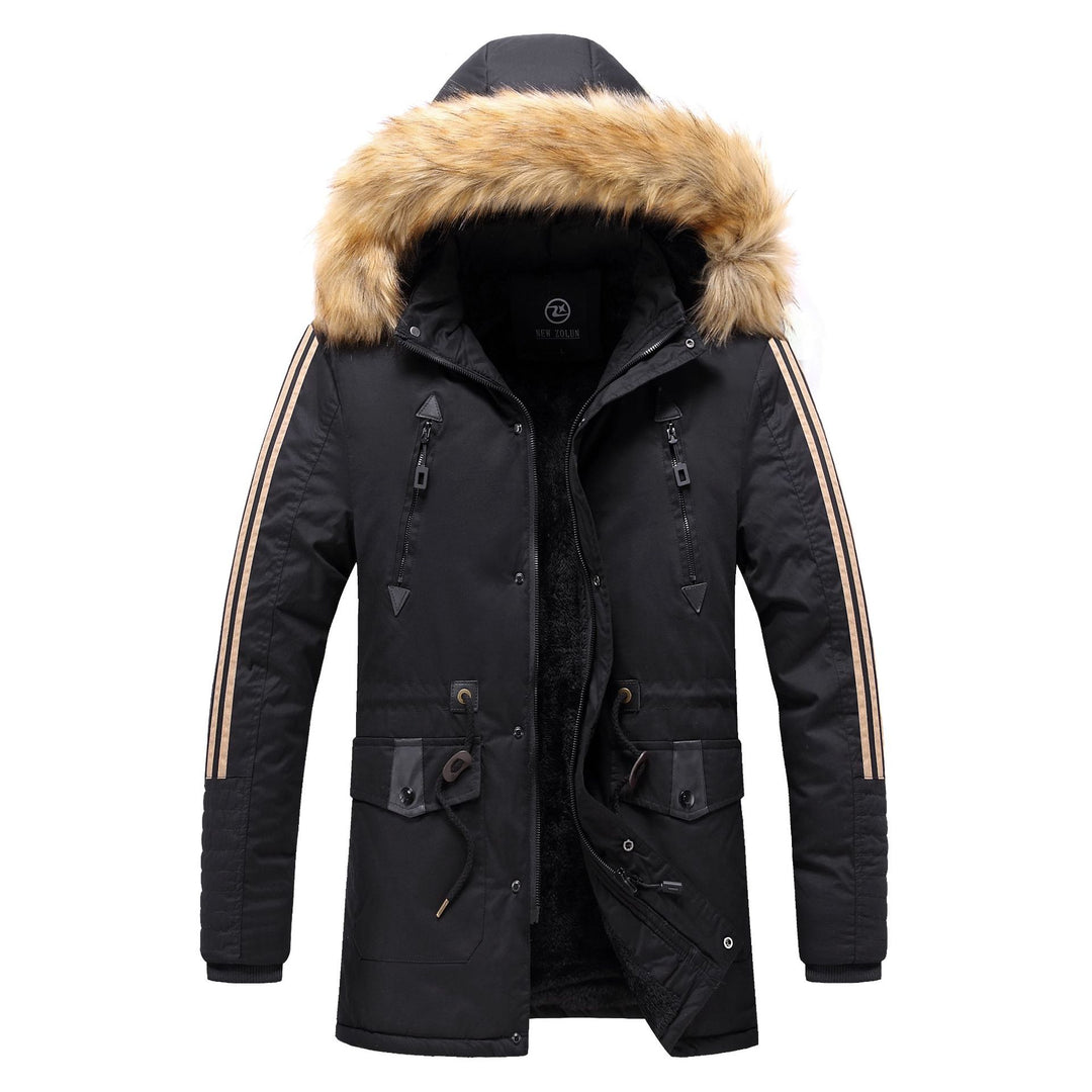 Herren Winterparka mit abnehmbarem Kunstfellkragen Drune