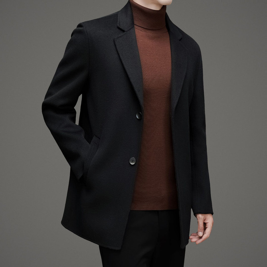 Herren Chic Eleganter Wollmantel Drune
