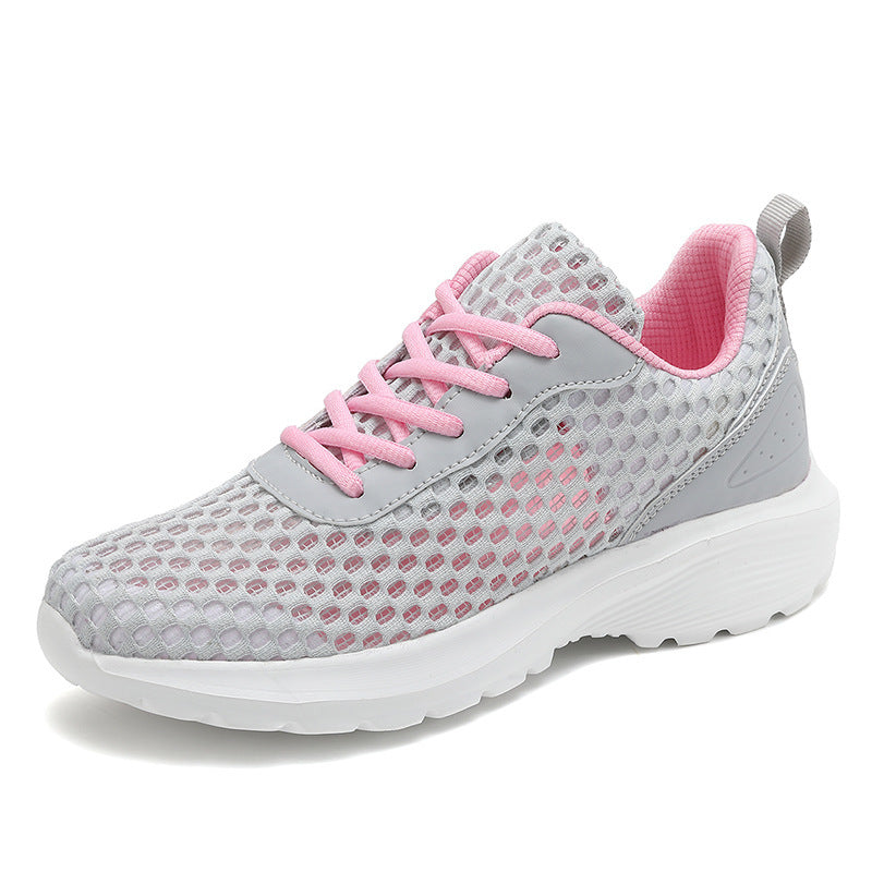 Damen nan leichte dreidimensionale Mesh-Walking-Sneaker mit viskoelastischem Fußbett und haftstarker Profilsohle Drune