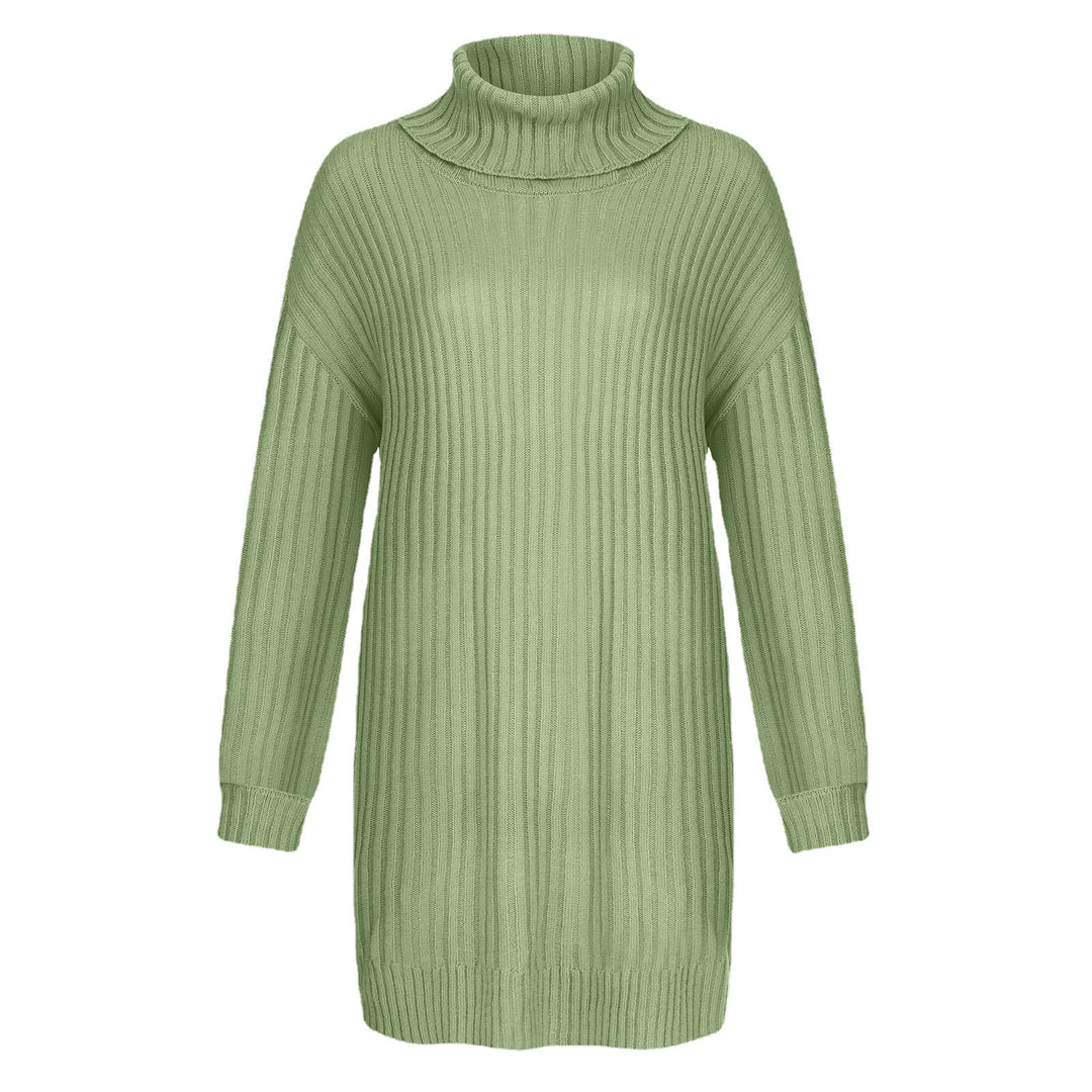 Damen Grobstrick Rollkragenpullover im lässigen Schnitt Drune