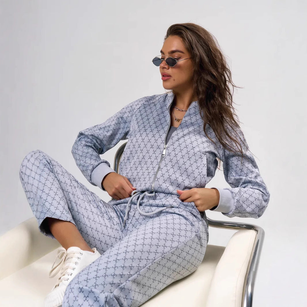 Damen lässiges und modisches Sport-Set Drune