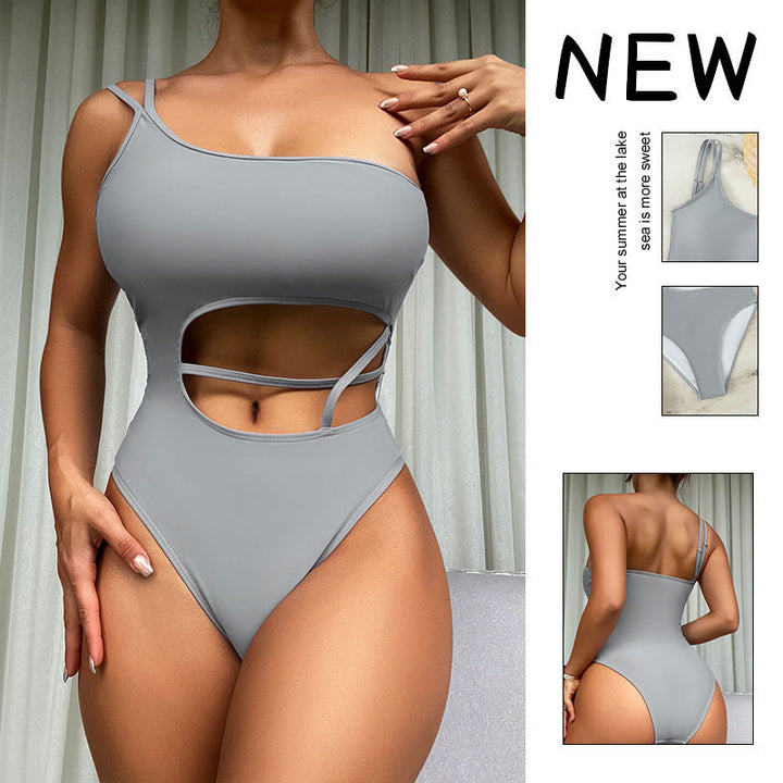 Damen Einseitiger Cut-Out Badeanzug Drune 1781605491
