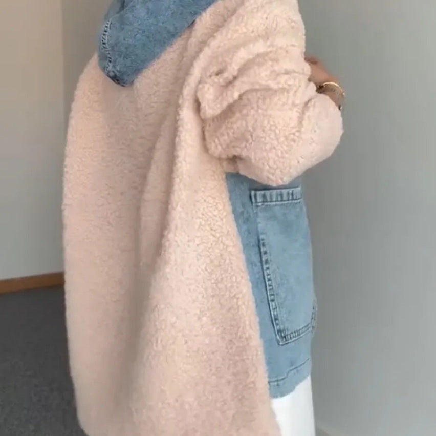 Damen Übergangsjacke mit kuscheligem Fleece-Obermaterial und praktischen Druckknöpfen Drune