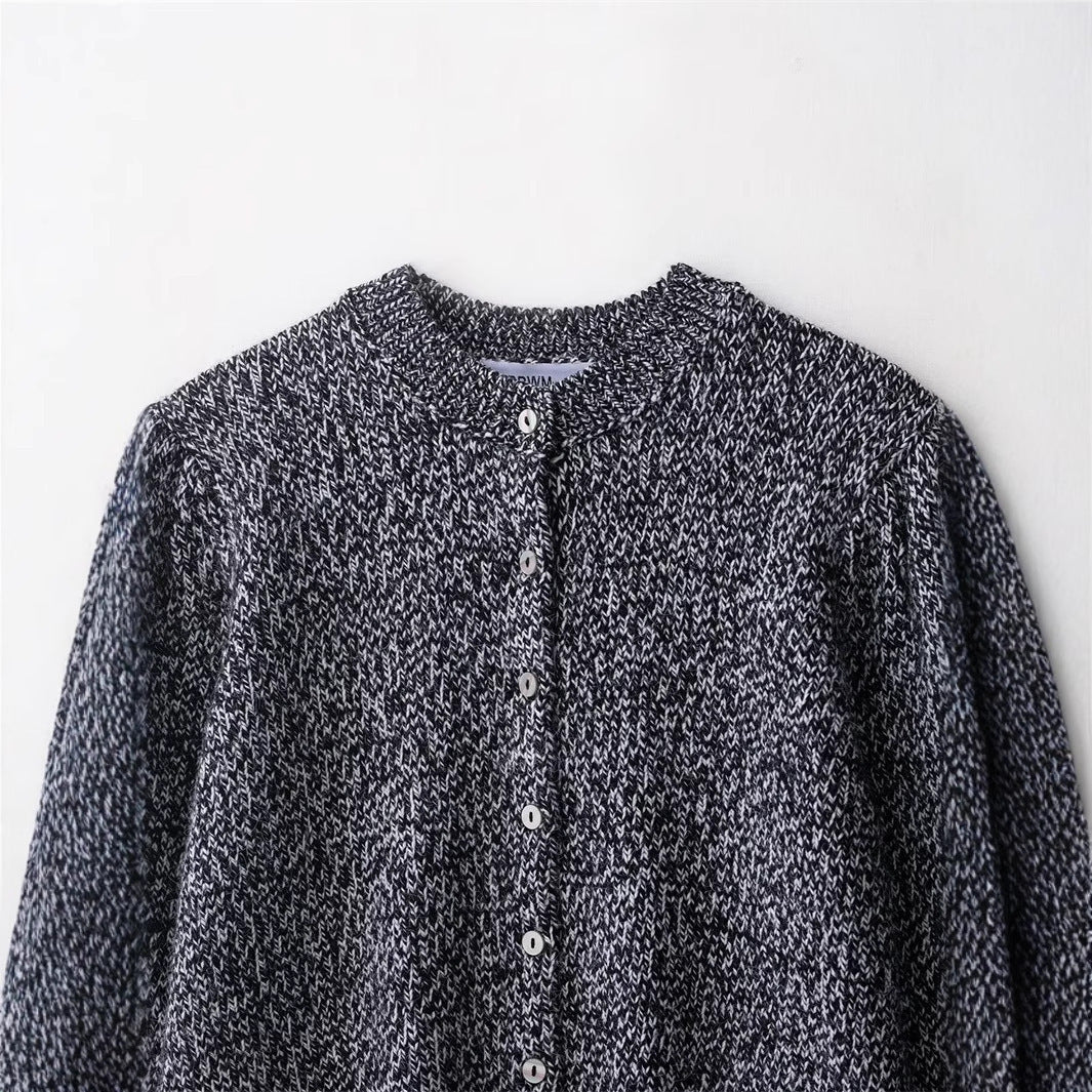 Damen Strickjacke mit innovativem Texturmuster und Knopfleiste Drune