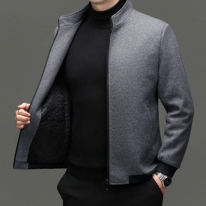 Herren Übergangsjacke mit elegantem Stehkragen und sportlichen Details Drune