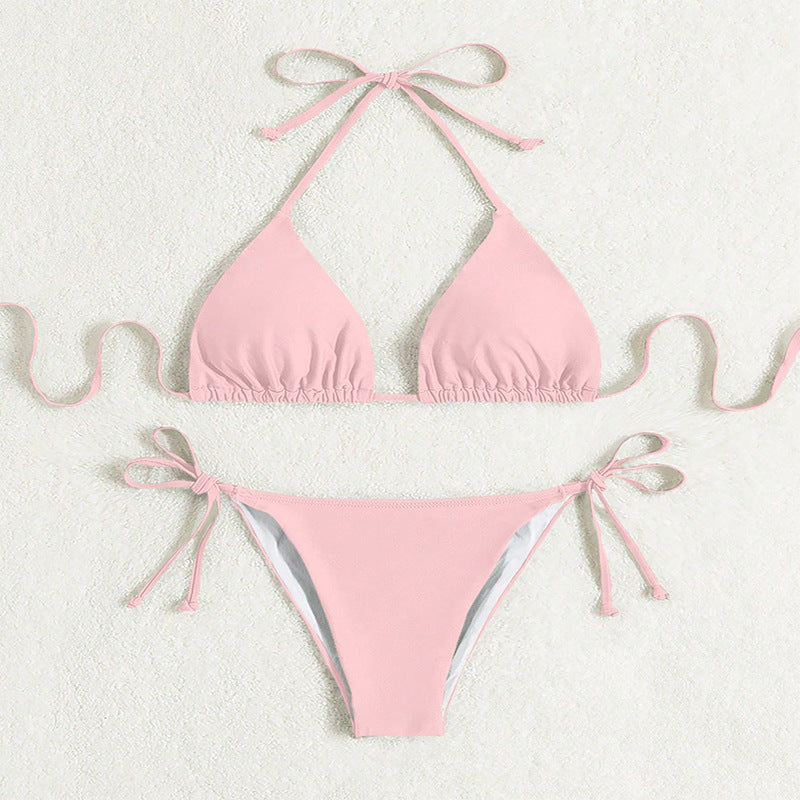 Damen Triangel-Bikini mit verstellbaren Trägern und raffiniertem Schnitt Drune