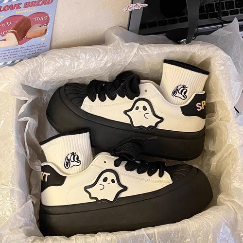 Damen Verspielte Sneakers mit einzigartigem Design und dicker Sohle Drune