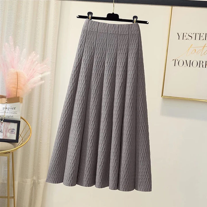 Damen Eleganter weit geschnittener Midirock Drune