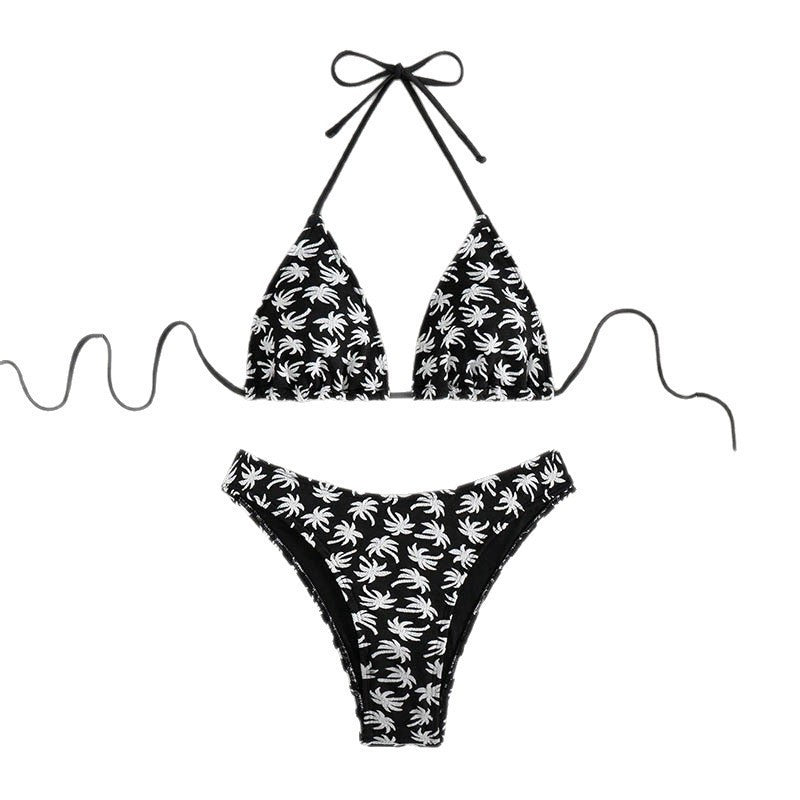 Damen Triangel-Bikini mit floralem Palma-Design Drune
