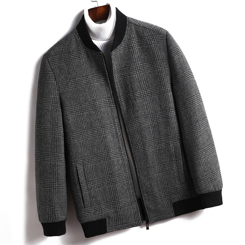 Herren modische Karojacke mit elastischen Bündchen und praktischen Taschen Drune