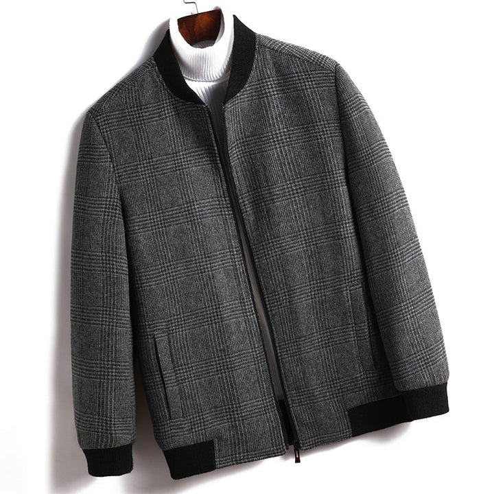 Herren modische Karojacke mit elastischen Bündchen und praktischen Taschen Drune