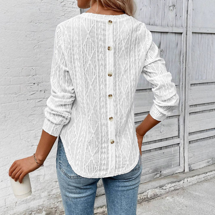 Damen Strickpullover mit strukturiertem Design Drune