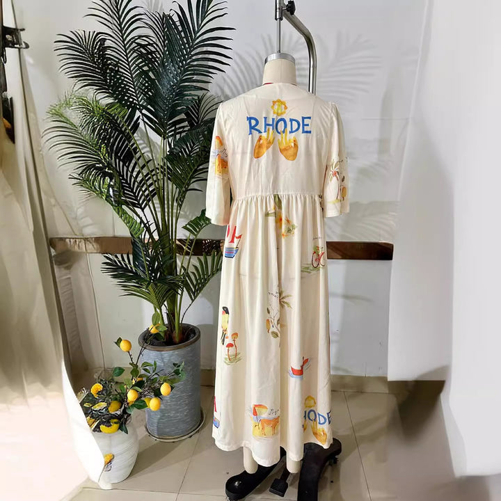 Damen Sommerkleid mit floralem Design Drune