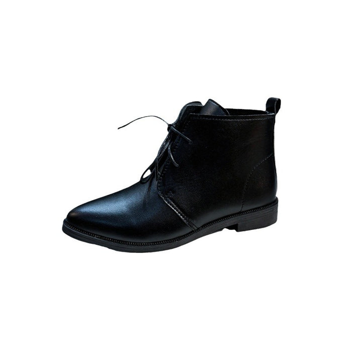Damen elegante Stiefeletten mit spitzem Zehenbereich und hochwertigem Leder Drune