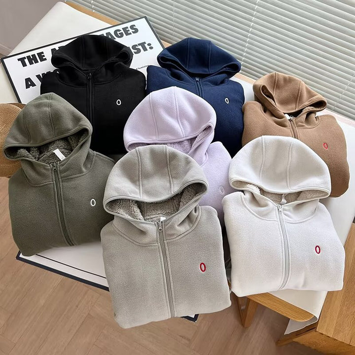 Damen warme Fleecejacke mit kuscheligem Innenfutter Drune