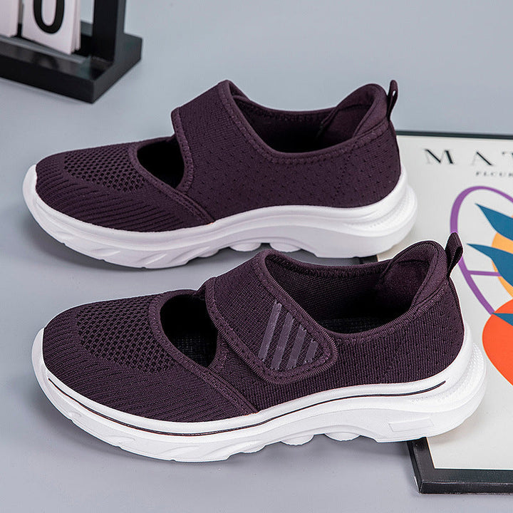 Damen Leichte Komfort-Sneaker mit Klettverschluss Drune