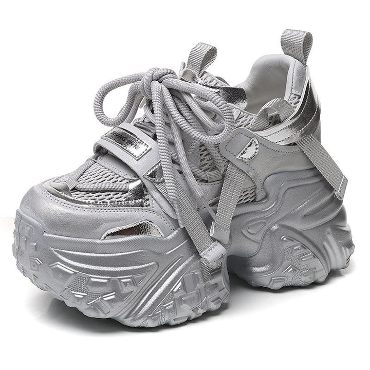 Damen Chunky Sneakers mit reflektierenden Akzenten und verstärktem Dämpfungssystem Drune