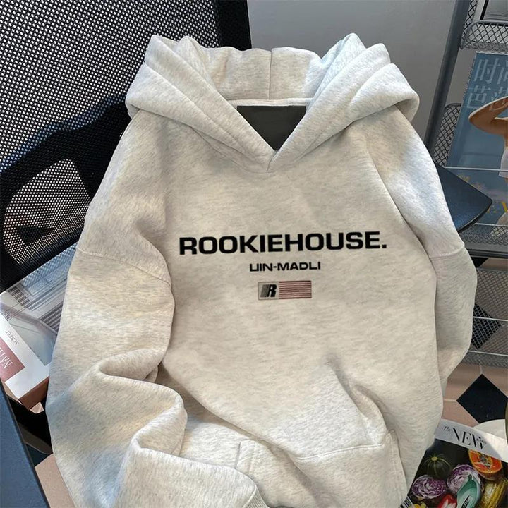 Damen gemütlicher Oversized Kapuzenpullover Drune