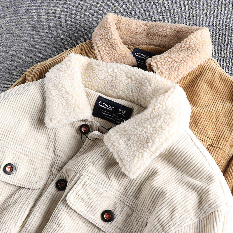 Herren Cordjacke mit kuscheligem Futter und praktischen Taschen Drune