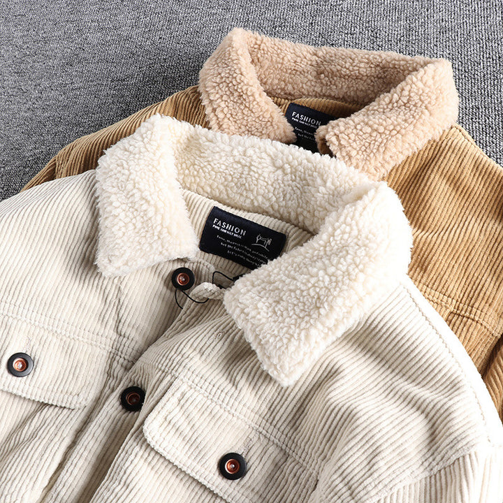 Herren Cordjacke mit kuscheligem Futter und praktischen Taschen Drune