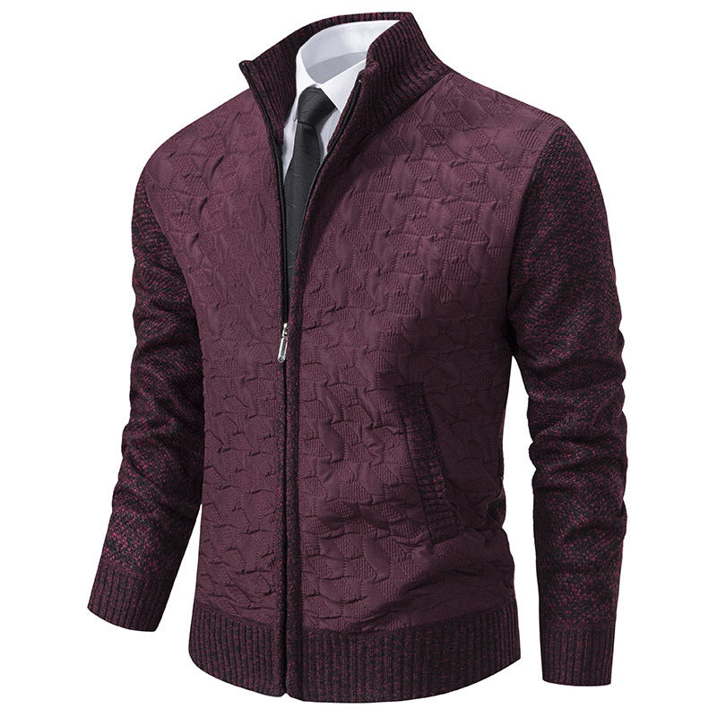 Herren Übergangsjacke mit hohen Kragen und gesteppter Innenseite Drune