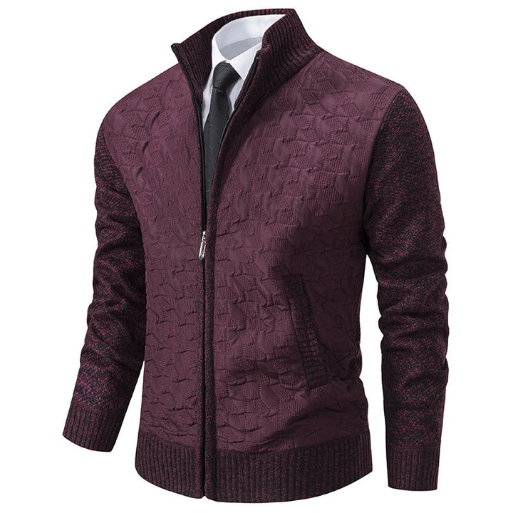 Herren Übergangsjacke mit hohen Kragen und gesteppter Innenseite Drune