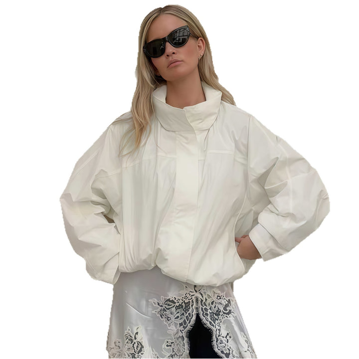 Damen Funktionale Oversized-Jacke mit hohem Kragen und innovativem Design Drune