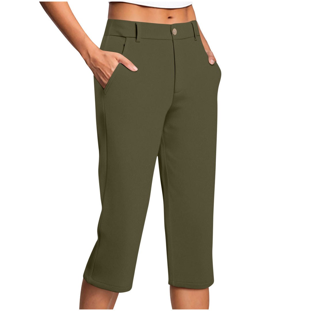 Damen Capri-Hose mit bequemer Passform und praktischen Taschen Drune