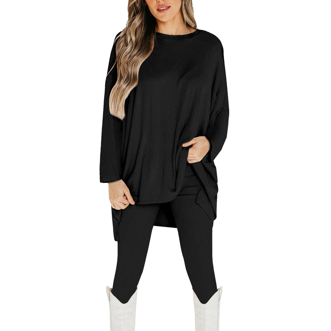 Damen Lässiges Set aus oversized Oberteil und figurbetonten Leggings Drune