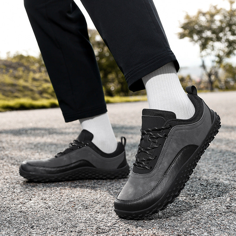 Herren nan robuster Stadttrekkingschuh mit gummierter Stoßkappe und griffiger Multiterrain-Laufsohle Drune