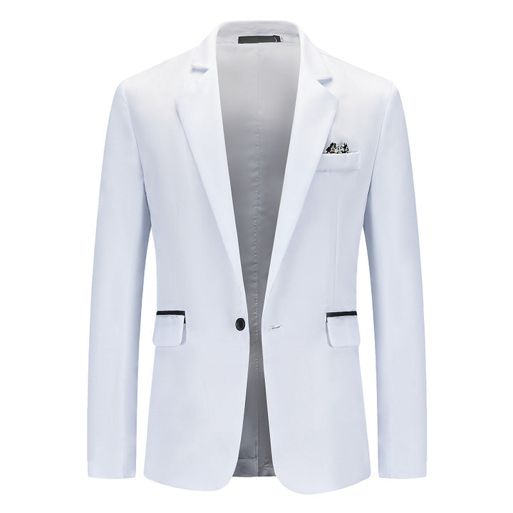 Herren Eleganter Anzugblazer mit feiner Struktur und modernem Schnitt Drune