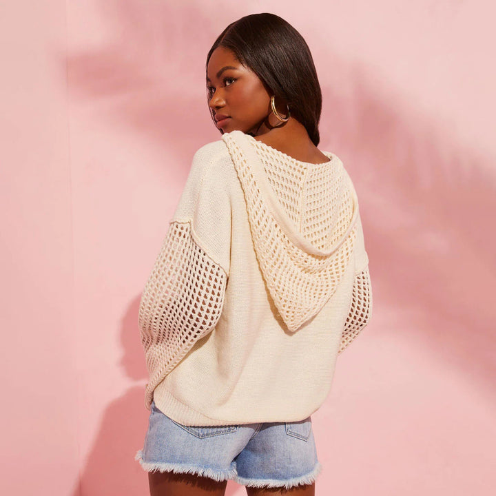 Damen luftige Strickpullover Drune