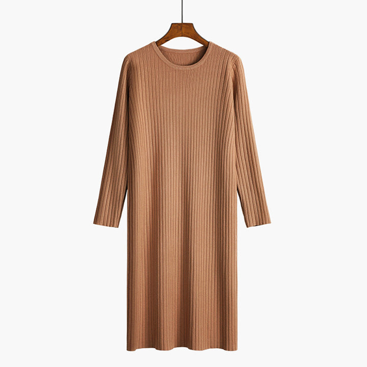 Damen Strickkleid mit feiner Rippenstruktur Drune