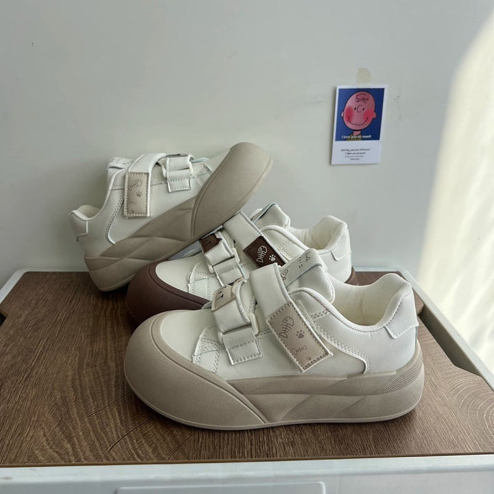 Damen Bequeme Sneaker mit praktischen Klettverschlüssen Drune