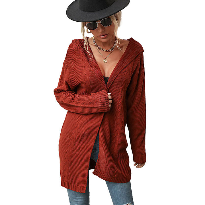 Damen Strickjacke mit strukturiertem Design und offenen Front Drune