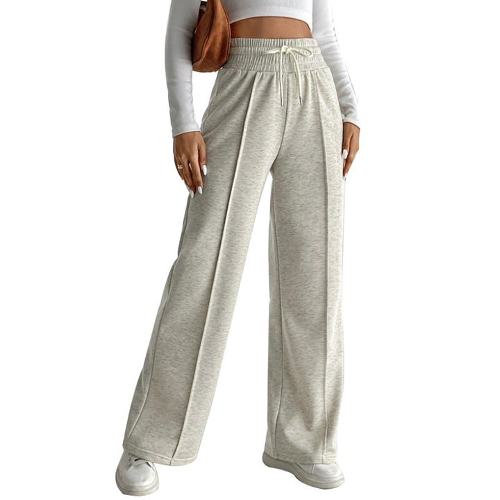 Damen Weitgeschnittene Sweathose mit elastischem Bund und seitlichen Taschen Drune