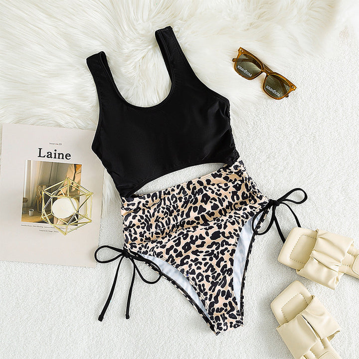 Damen Einteiliger Badeanzug mit Cut-Out-Design und hohem Beinausschnitt Drune