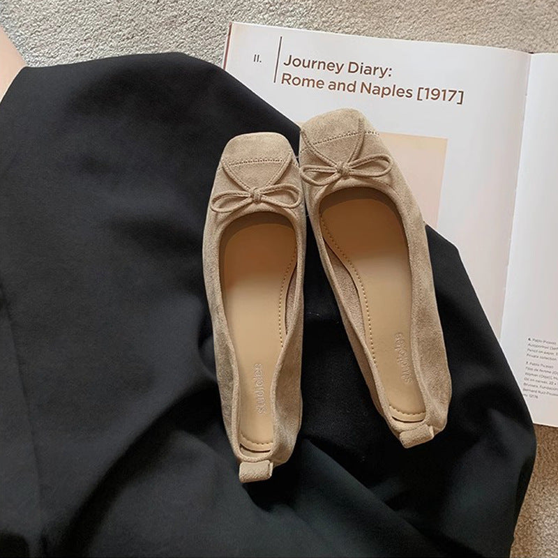 Damen Ballerinas mit dekorativem Schleifen-Detail Drune