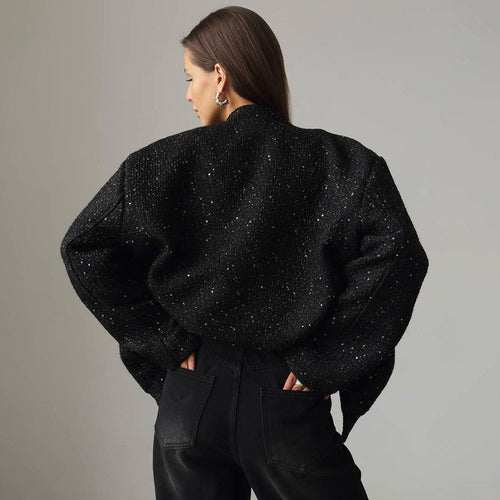 Drune | Strukturierter Bouclé-Jacke - Schick & Minimalistisch - Hakenverschluss - Herbst & Winter Schicht