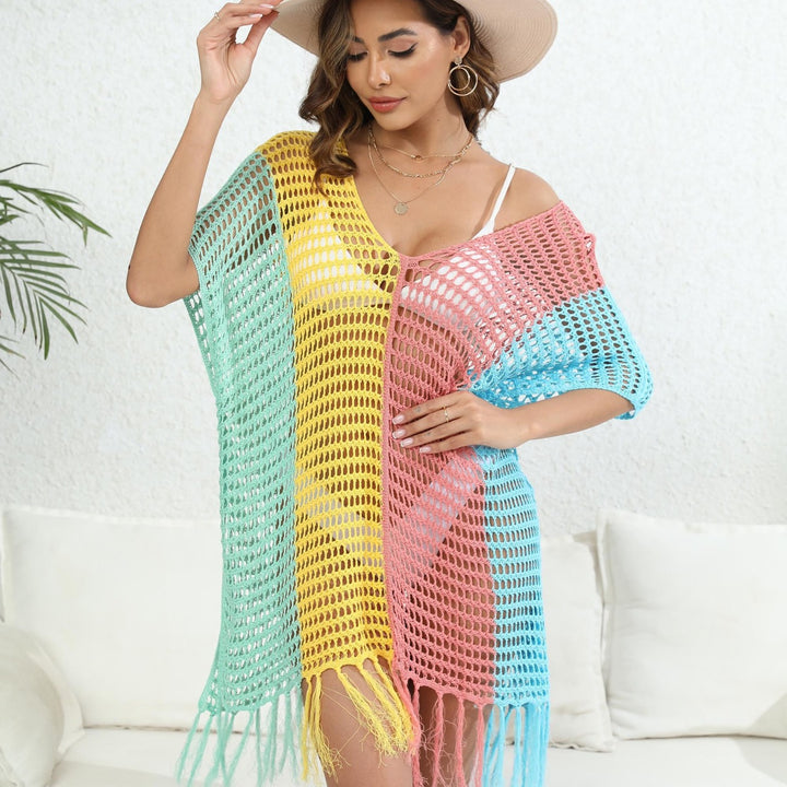 Damen luftig-transparenter Strandponcho Drune
