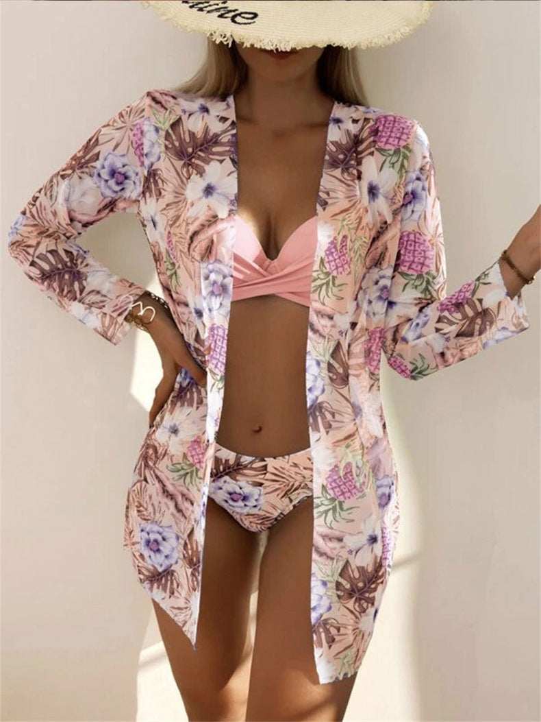 Damen Strandüberwurf-Set mit stylischem Druck Drune
