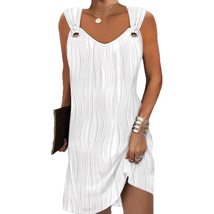 Damen Minikleid mit Wellenmuster Drune