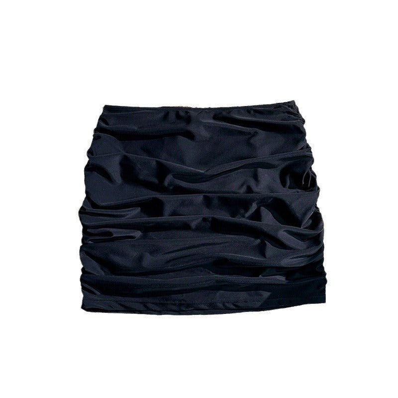 Damen Hochwertiger Rüschenshorts mit elastischem Bund Drune