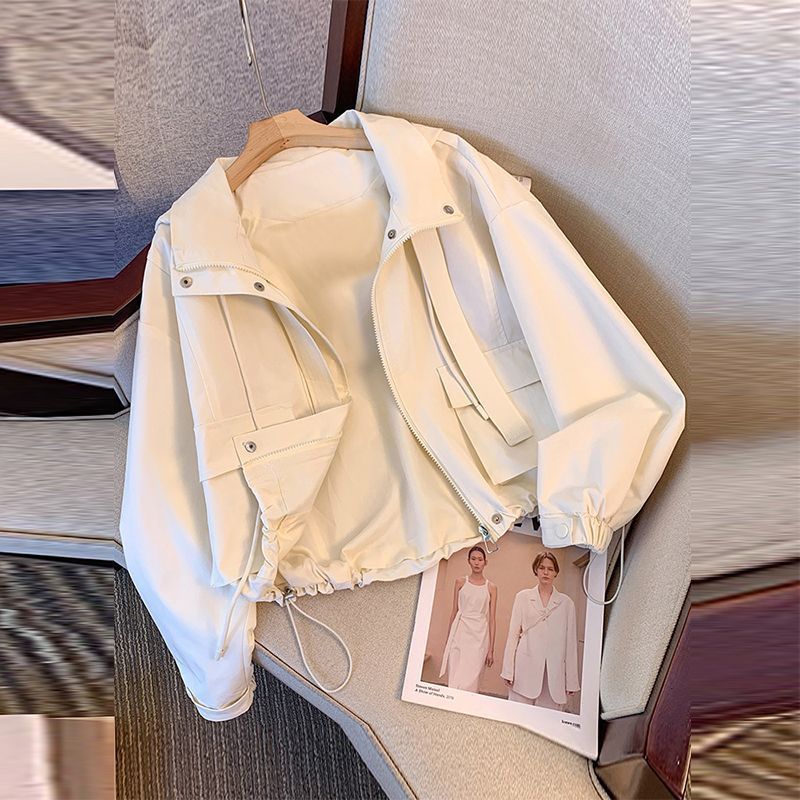 Damen leichte Übergangsjacke mit verstellbarem Bund und praktischen Taschen Drune