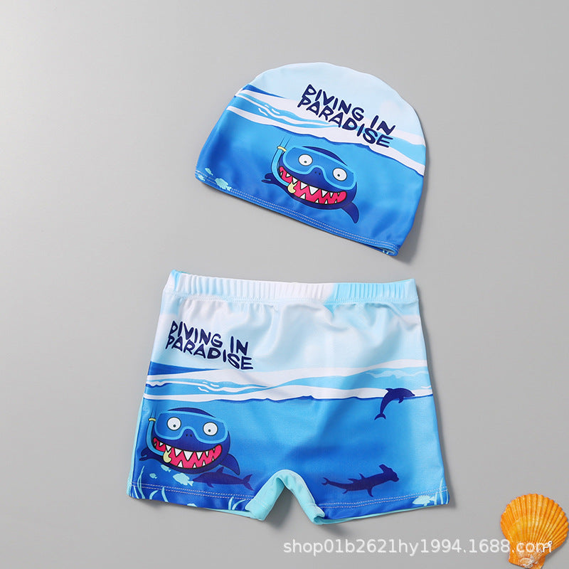 Jungen Schwimmset mit fröhlichem Dinosaurier-Motiv Drune