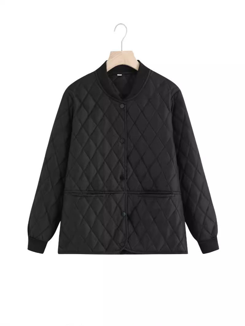 Damen gesteppte Übergangsjacke mit praktischen Taschen und modernem Schnitt Drune