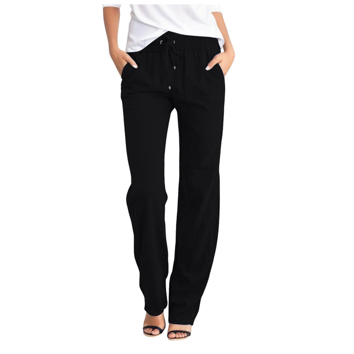 Damen Bequeme Freizeithose mit elastischem Bund und praktischen Seitentaschen Drune