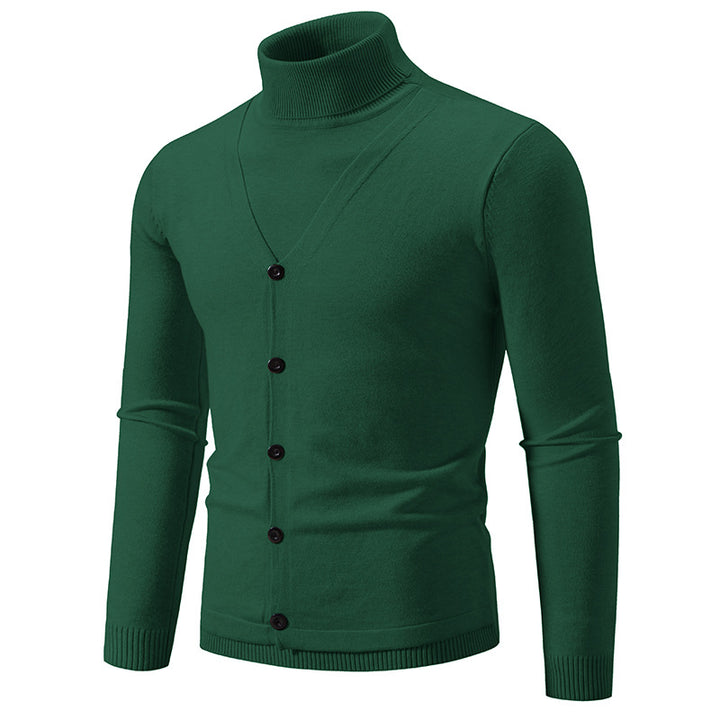 Herren eleganter und kuscheliger Rollkragenpullover Drune
