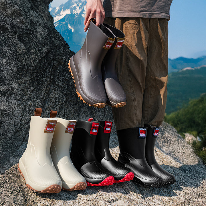 Herren Gummistiefel mit rutschfester Sohle Drune