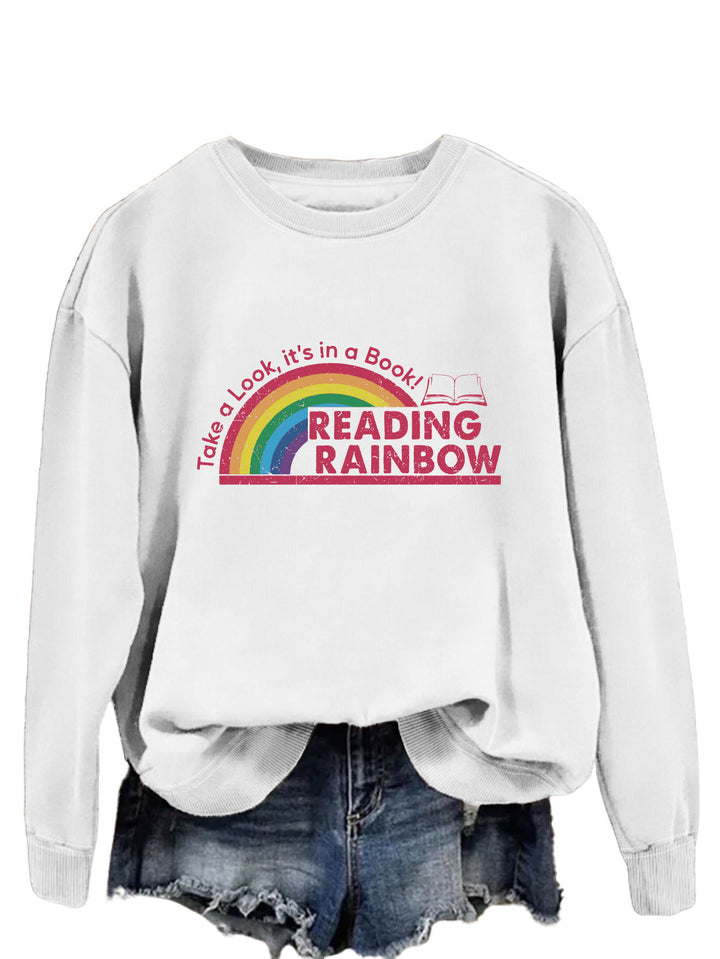 Damen lässiger Sweatshirt mit einzigartigem Druck Drune